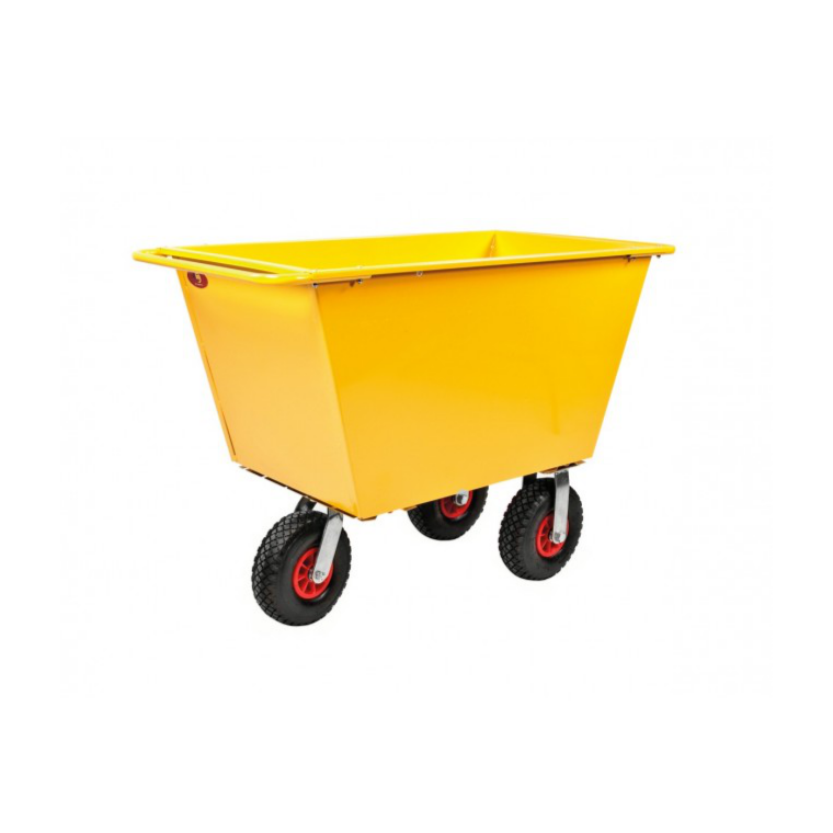 Benne à déchets roulante 400L à poignées de poussée  KM143225