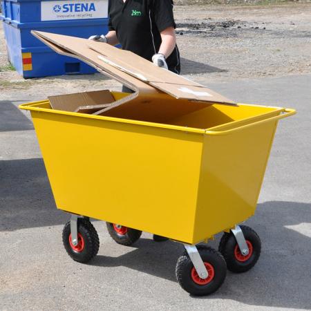 Devis Benne à déchets roulante 400L à poignées de poussée  KM143225