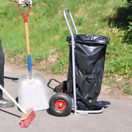 Devis Chariot pour sac poubelle 125 L à roues pneumatiques