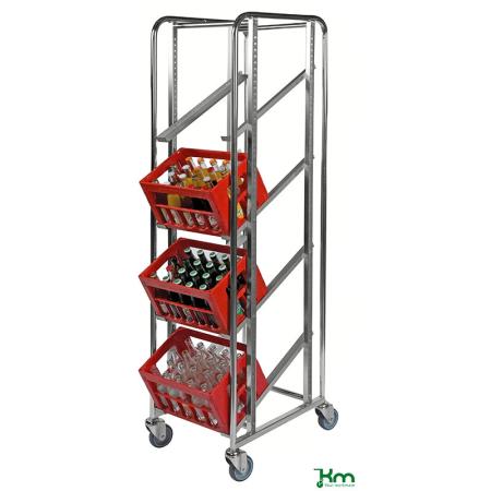 Prix Chariot porte-bacs - rails réglables - 150 kg