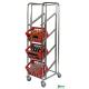 Prix Chariot porte-bacs - rails réglables - 150 kg