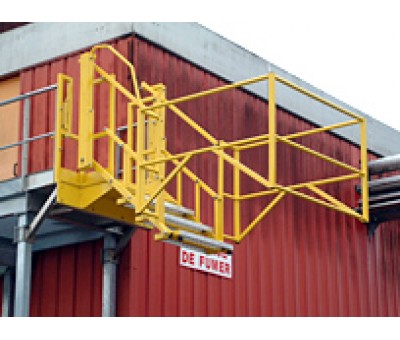 Passerelle abattante escamotable