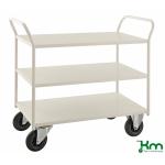 Chariot de service métallique soudé - 3 étagères KM4169 - ACTIVERGO