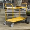 Chariot desserte coloré - 2 ou 3 étagères réversibles KM2105