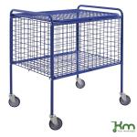 Chariot à maille avec couvercle grillagé verrouillable - 100 kg KM198 - ACTIVERGO