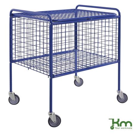 Chariot à maille avec couvercle grillagé verrouillable - 100 kg KM198