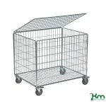 Chariot à maille avec couvercle grand volume 60 kg - KM4404-K - ACTIVERGO