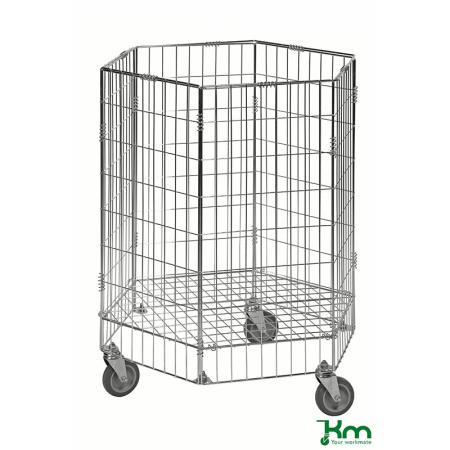 Chariot à maille hexagonal à hauteur de fond ajustable - 60 kg