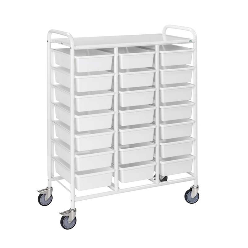 Chariot pour bacs normalisés - 3 colonnes 21 bacs - KM154 - ACTIVERGO