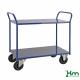 Chariot desserte métallique soudé - 2 étagères KM4168
