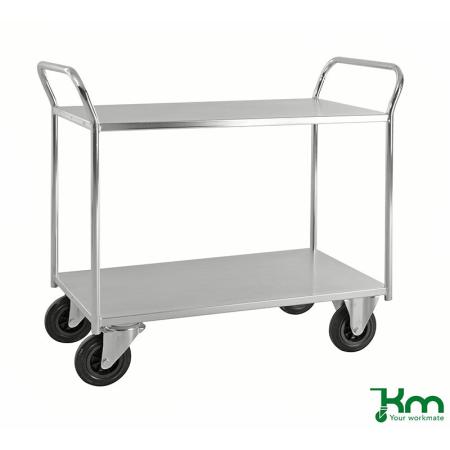 Achat Chariot desserte métallique soudé - 2 étagères KM4168