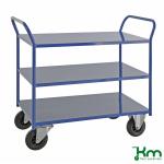 Chariot desserte soudé 3 étagères polyvalent KM4169 - ACTIVERGO