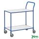 Occasion Chariot de service à roulettes 2 étagères - poignée verticale KM3730-BJ