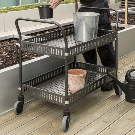 Vente Chariot de service à étagères à rebords et fond ajourés KM4200 (ACTIVERGO)