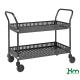 Information Chariot de service à étagères à rebords et fond ajourés KM4200