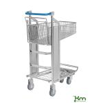 Chariot ergonomique à panier profond - Frein grip - ACTIVERGO