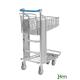 Chariot ergonomique à panier profond - Frein grip