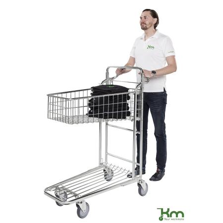 Vente Chariot à poignée ergonomique emboîtable à panier profond (ACTIVERGO)
