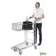 Vente Chariot à poignée ergonomique emboîtable à panier profond (ACTIVERGO)