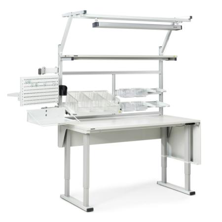 Poste de travail motorisé à réglage rapide Quatre X - stable et flexible