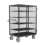 Chariot de sécurité grillagé antivol à poignée ergonomique KMAS-1-ERGO - ACTIVERGO