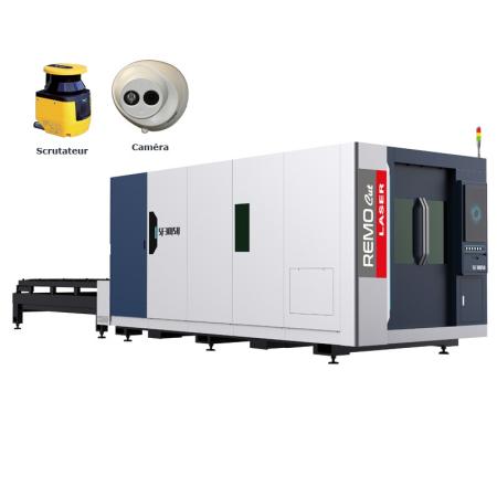 Machine de découpe de tôles laser fibre optique - table double Série H