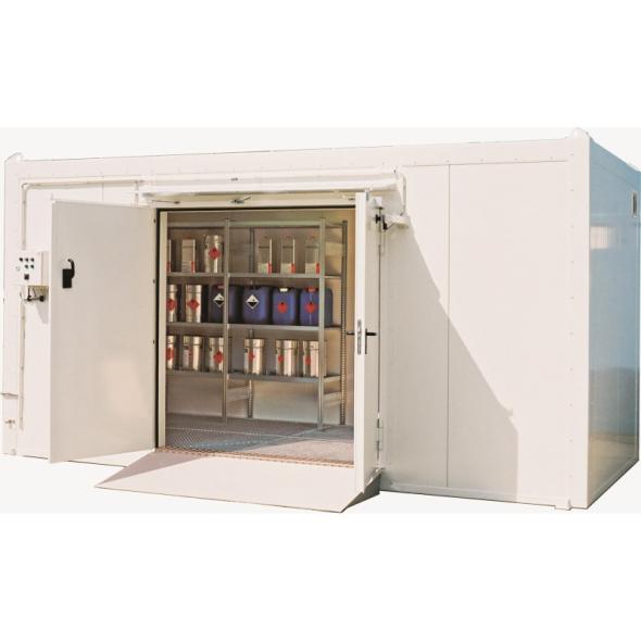 Bungalow coupe feu de stockage extérieur produits inflammables