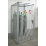 Abri box grillagé 16 bouteilles de gaz 1 porte avec toit - PROTECTO