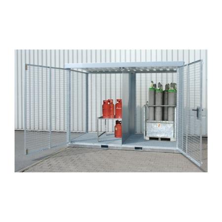Abri grillagé 45 bouteilles de gaz déplaçable