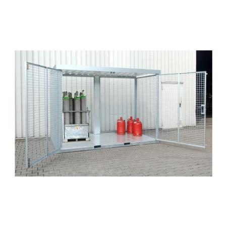 Box de stockage 104 bouteilles de gaz avec plancher toit et portes