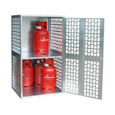 Box abri bouteilles de gaz 1 porte - intérieur extérieur