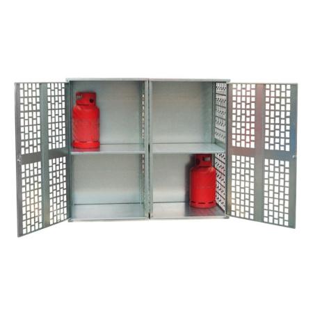 Casier verrouillable pour bonbonnes de gaz