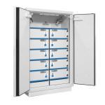 Armoire de sécurité pour batteries 10 compartiments F105 BATTERYSAFE - PROTECTO