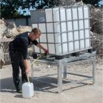 Inclineur IBC réhaussé pour soutirage et vidange totale - PROTECTO