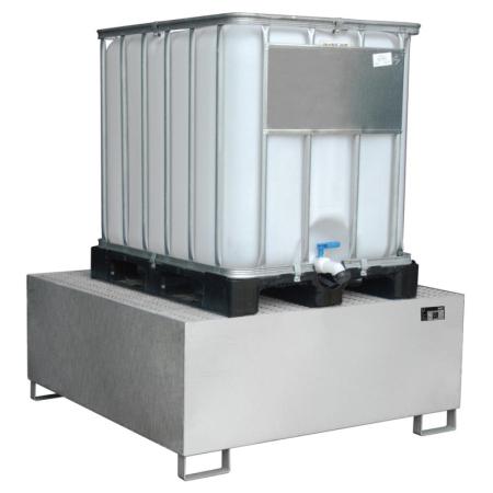 Bac de rétention inox pour Cuve IBC 1100 litres