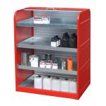 Box rétention à volet roulant pour petits récipients - 4 étagères - PROTECTO