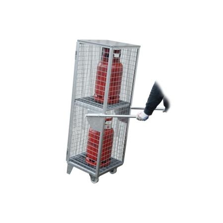 Achat Box grillagé mobile pour bonbonnes de gaz 1 porte
