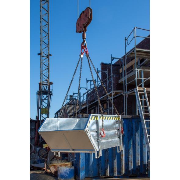 Vente Benne de déchargement pour chantier à rampe rabattable 1000 litres (PROTECTO)