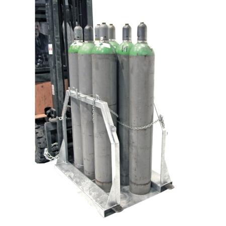 Palette pour bouteilles de gaz en acier - 1 à 8 unités