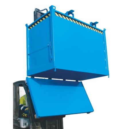 Achat Bac à fond ouvrant sur roulettes en acier