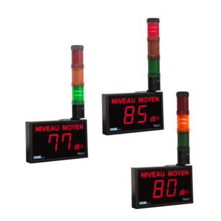 Achat Afficheur de niveau de bruit à colonne lumineuse de signalisation