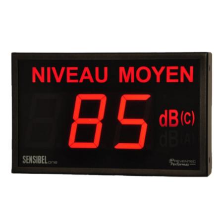Afficheur enregistreur de niveau sonore et décibel Sensibel One/One+