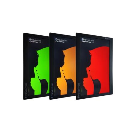 Indicateur de niveau de bruit pédagogique tricolore "Silence"