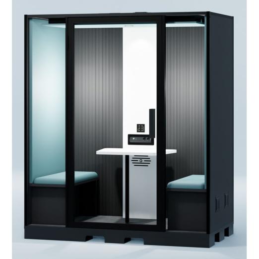 Cabine acoustique industrielle Blabla Duo Indus - BLABLA-CUBE