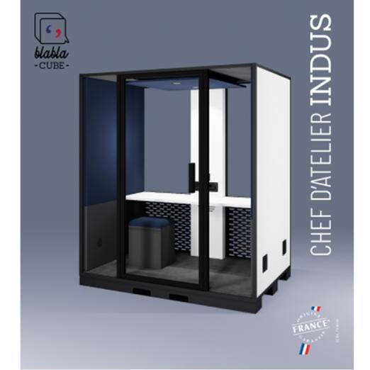 Cabine acoustique industrielle Blabla Indus Chef d'atelier - BLABLA-CUBE