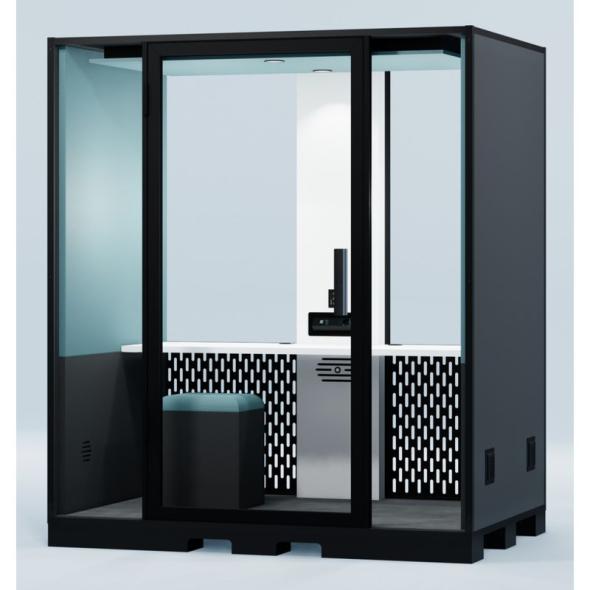 Cabine acoustique industrielle Chef d'atelier Blabla-Cube