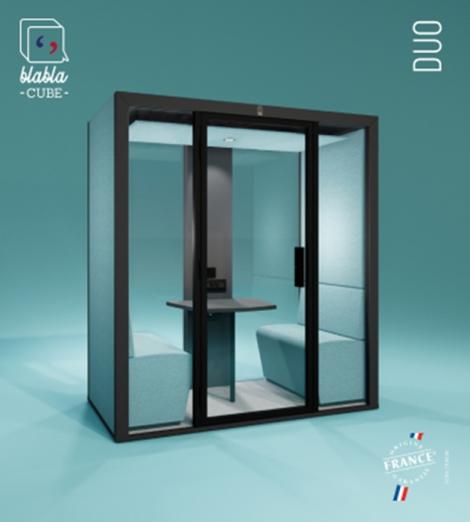 Cabine acoustique de réunion Blabla Duo - BLABLA-CUBE