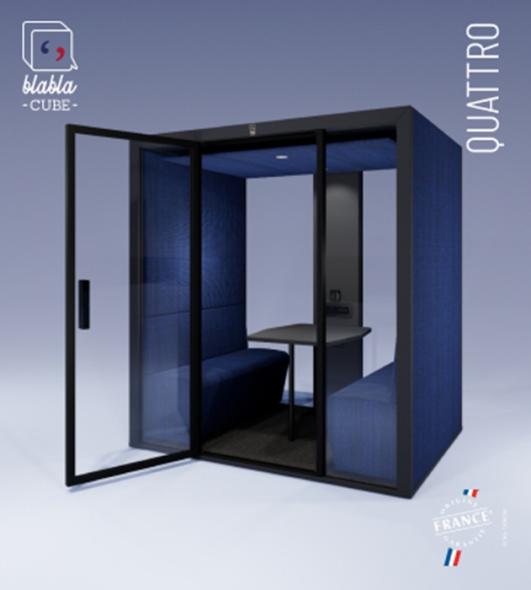 Cabine acoustique de réunion Blabla Quattro