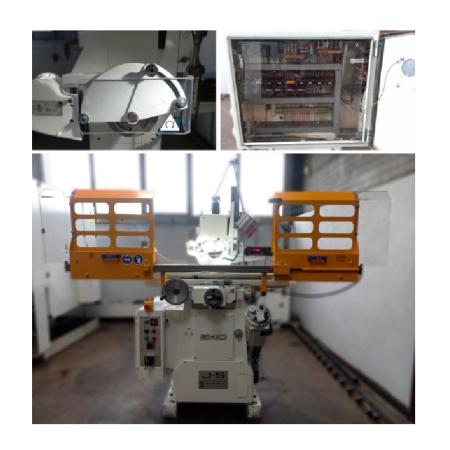 Mise en sécurité de rectifieuse plane