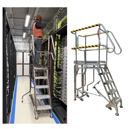 Plateforme roulante de travail latéral en data center Datastep® DRC